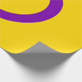 Papier Cadeau Drapeau de fierté intersexe (Coin)