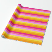 Papier Cadeau Drapeau de fierté lesbienne (Aube) (Déroulé)