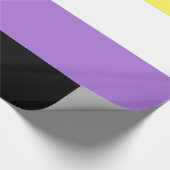 Papier Cadeau Drapeau de fierté non binaire (Coin)