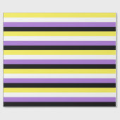 Papier Cadeau Drapeau de fierté non binaire (Plat)