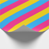 Papier Cadeau Drapeau de fierté pansexuelle vertical (Coin)