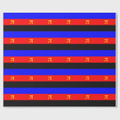 Papier Cadeau Drapeau de fierté polyamoureuse (Plat)