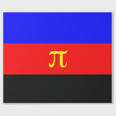 Papier Cadeau Drapeau de fierté polyamoureuse (Plat)