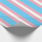 Papier cadeau drapeau de fierté transgenre (Coin)