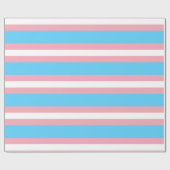 Papier cadeau drapeau de fierté transgenre (Plat)