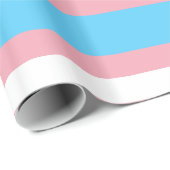 Papier cadeau drapeau de fierté transgenre (Coin rond)