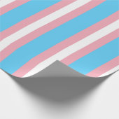 Papier Cadeau Drapeau de fierté transgenre vertical (Coin)
