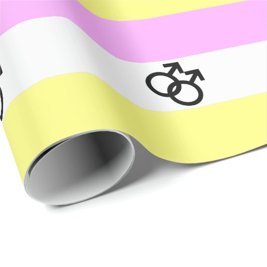 Papier Cadeau Drapeau de fierté Twink (Coin rond)