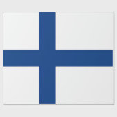 Papier Cadeau Drapeau de Finlande (Plat)