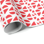 PAPIER CADEAU DRAPEAU DE FORME DE COEUR DU DANEMARK (Coin rond)