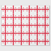 Papier Cadeau Drapeau de Géorgie (Plat)