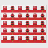 Papier Cadeau Drapeau de Gibraltar (Plat)
