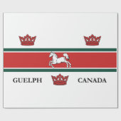 Papier Cadeau Drapeau de Guelph (Ontario, Canada) (Plat)