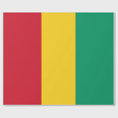 Papier Cadeau Drapeau de Guinée (Plat)