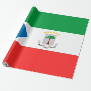 Papier Cadeau Drapeau de Guinée équatoriale