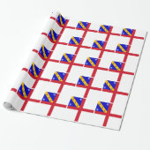Papier Cadeau Drapeau de Herm (Déroulé)