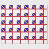 Papier Cadeau Drapeau de Herm (Plat)