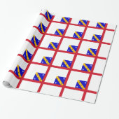 Papier Cadeau Drapeau de Herm (Déroulé)