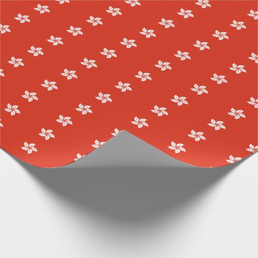 Papier Cadeau Drapeau de Hong Kong (Coin)