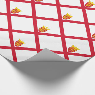 Papier Cadeau Drapeau de Jersey