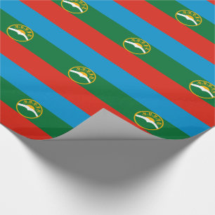 Papier Cadeau Drapeau de Karatchaïévo-Tcherkessie