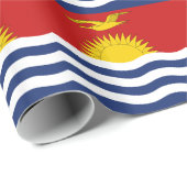 Papier Cadeau Drapeau de Kiribati (Coin rond)