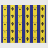 Papier Cadeau Drapeau de la Barbade (Plat)