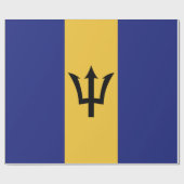 Papier Cadeau Drapeau de la Barbade (Plat)