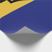Papier Cadeau Drapeau de la Barbade (Coin)