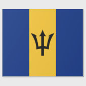 Papier Cadeau Drapeau de la Barbade (Bajan) (Plat)