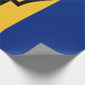 Papier Cadeau Drapeau de la Barbade (Bajan) (Coin)