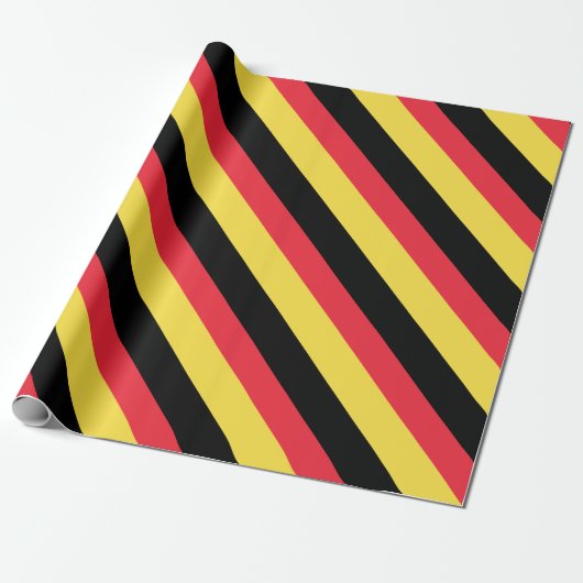 Papier Cadeau Drapeau de la Belgique (Déroulé)