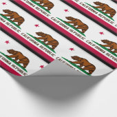 Papier Cadeau Drapeau de la Californie (Coin)