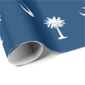 Papier Cadeau Drapeau de la Caroline du Sud (Coin rond)