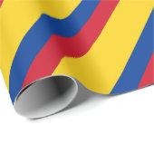 Papier Cadeau Drapeau de la Colombie - le Bandera De Colombie (Coin rond)