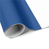 Papier Cadeau Drapeau de la Croix Bleue de Finlande (Coin rond)