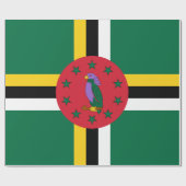 Papier Cadeau Drapeau de la Dominique (Plat)