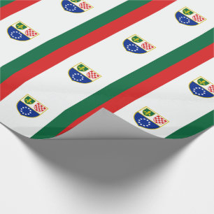 Papier Cadeau Drapeau de la Fédération de Bosnie-Herzégovine