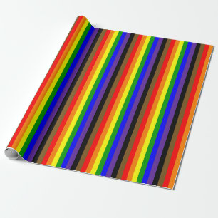 Papier Cadeau Drapeau de la fierté arc-en-ciel de Philadephia ve
