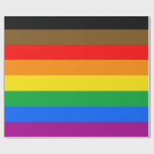 Papier Cadeau Drapeau de la fierté arc-en-ciel de Philly (Plat)