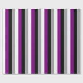Papier Cadeau Drapeau de la fierté asexuée vertical (Plat)