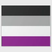 Papier Cadeau Drapeau de la fierté asexuelle (Plat)