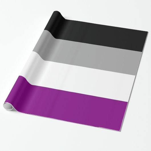 Papier Cadeau Drapeau de la fierté asexuelle (Déroulé)