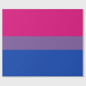 Papier Cadeau Drapeau de la fierté bisexuelle (Plat)