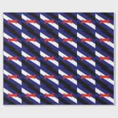 Papier Cadeau Drapeau de la fierté de jeu de chiot (Plat)