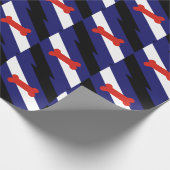 Papier Cadeau Drapeau de la fierté de jeu de chiot (Coin)