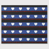 Papier Cadeau Drapeau de la fierté du pied (Plat)
