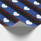 Papier Cadeau Drapeau de la fierté du pied (Coin)