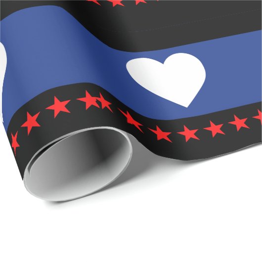 Papier Cadeau Drapeau de la fierté du pied (Coin rond)