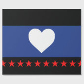 Papier Cadeau Drapeau de la fierté du pied (Plat)
